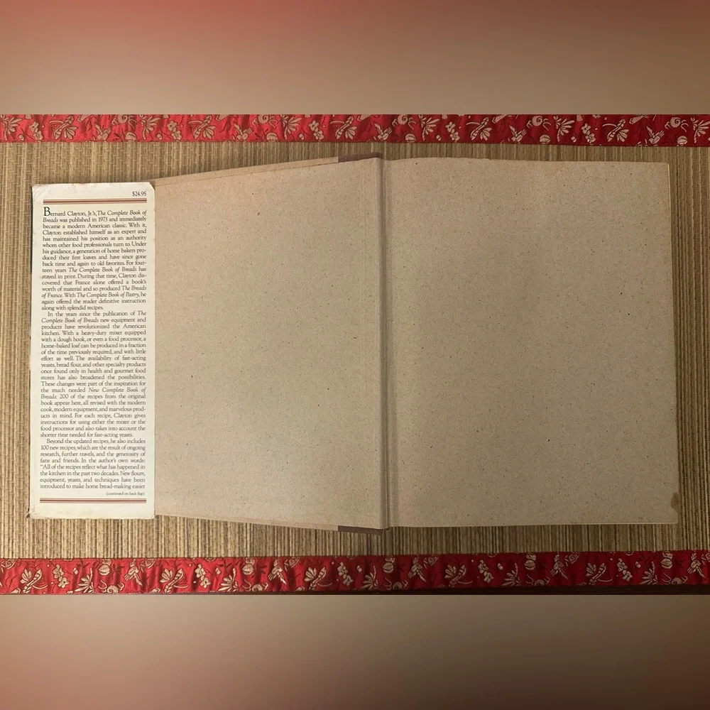New Complete Book of Breads by Bernard Clayton HB; 1987 Revised Edition
